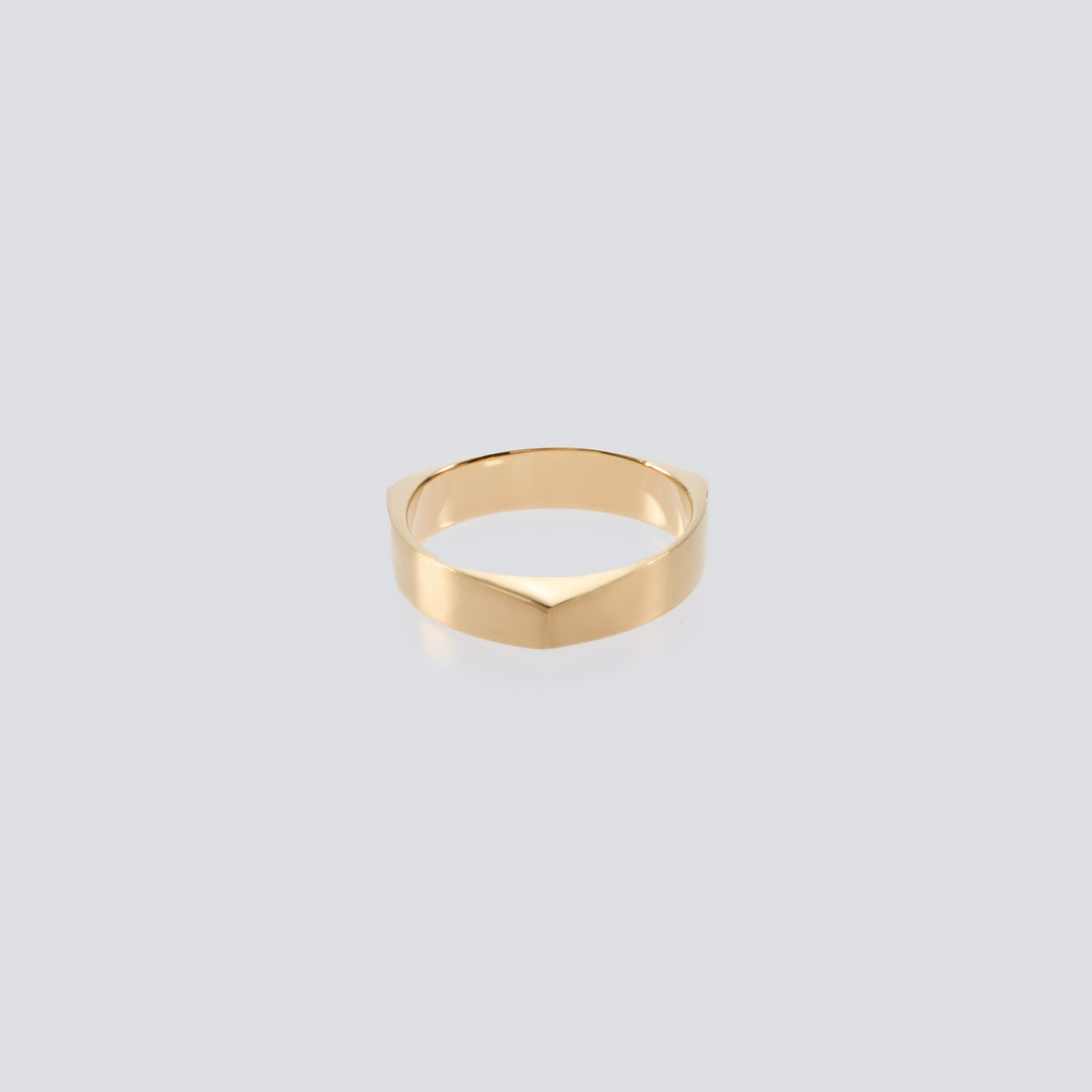 Triangle 3D with Hair Line Ring – XOLO JEWELRY