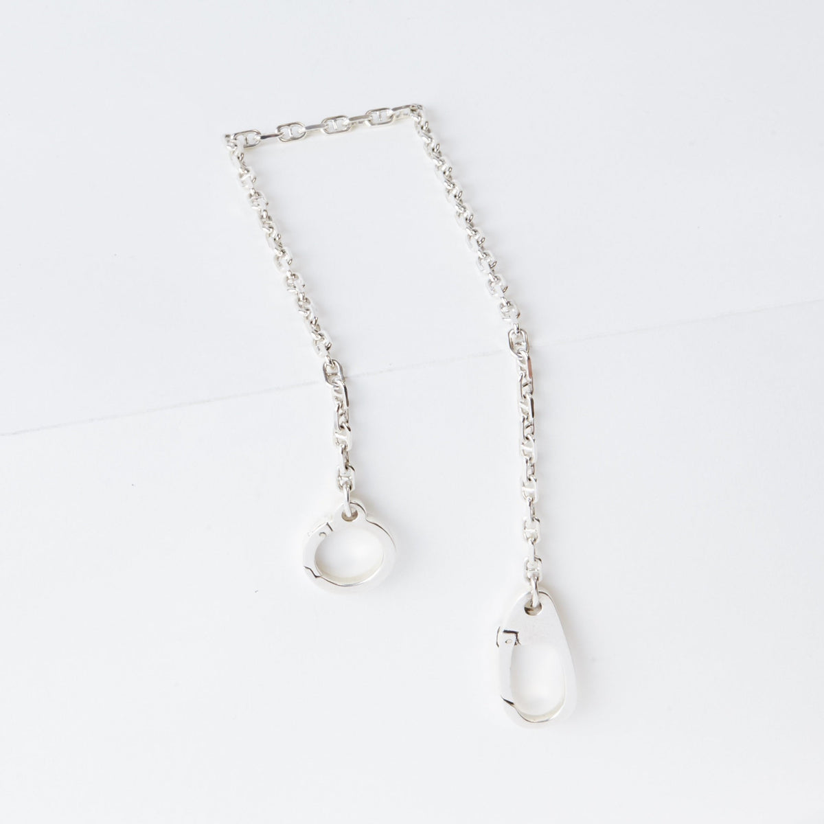 【海】根付　チェーンSTERLING刻印　螺鈿装飾　緒締玉付 Double Clasp with Solid Anchor Link – XOLO JEWELRY