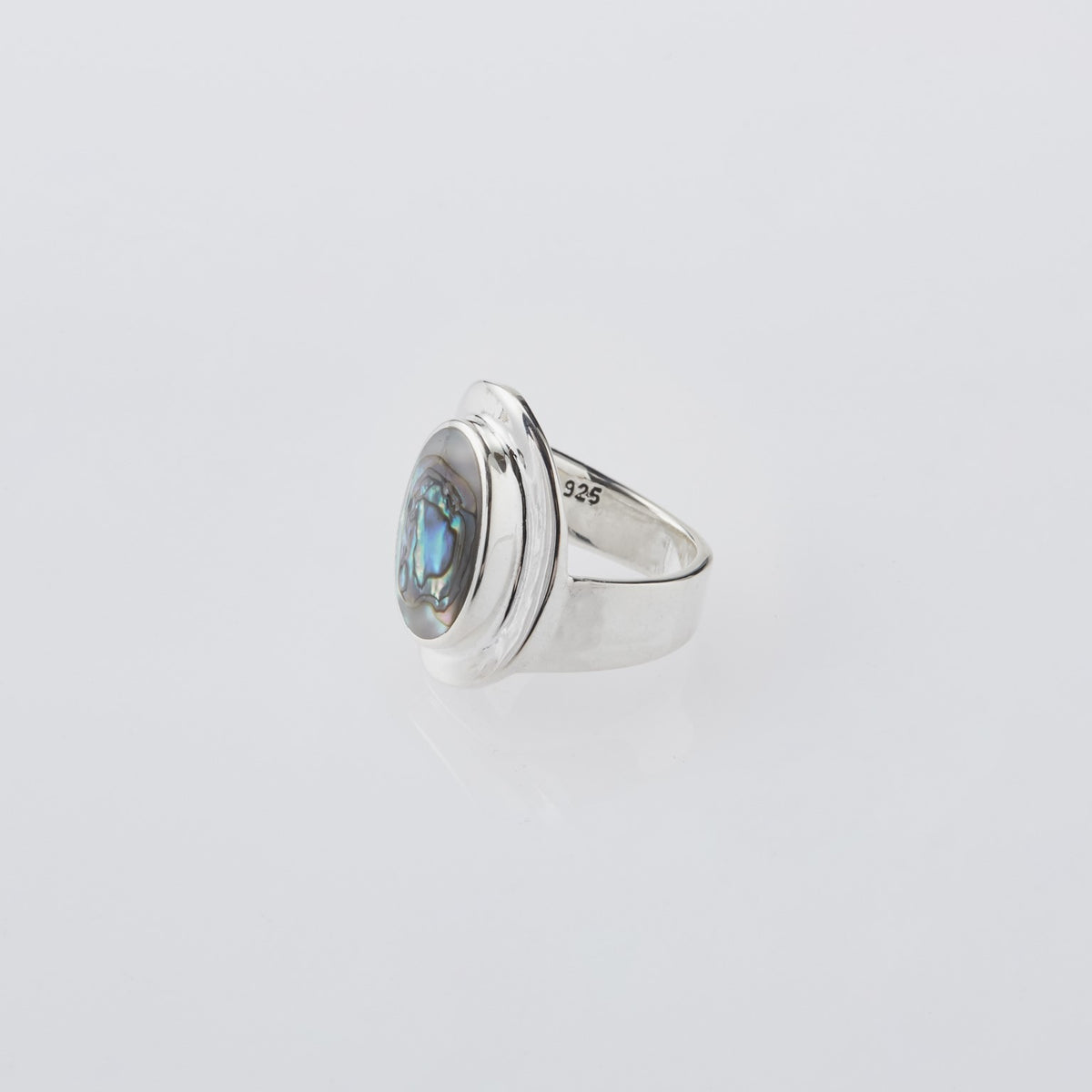 Amulet Ring with Abalone Shell – XOLO JEWELRY