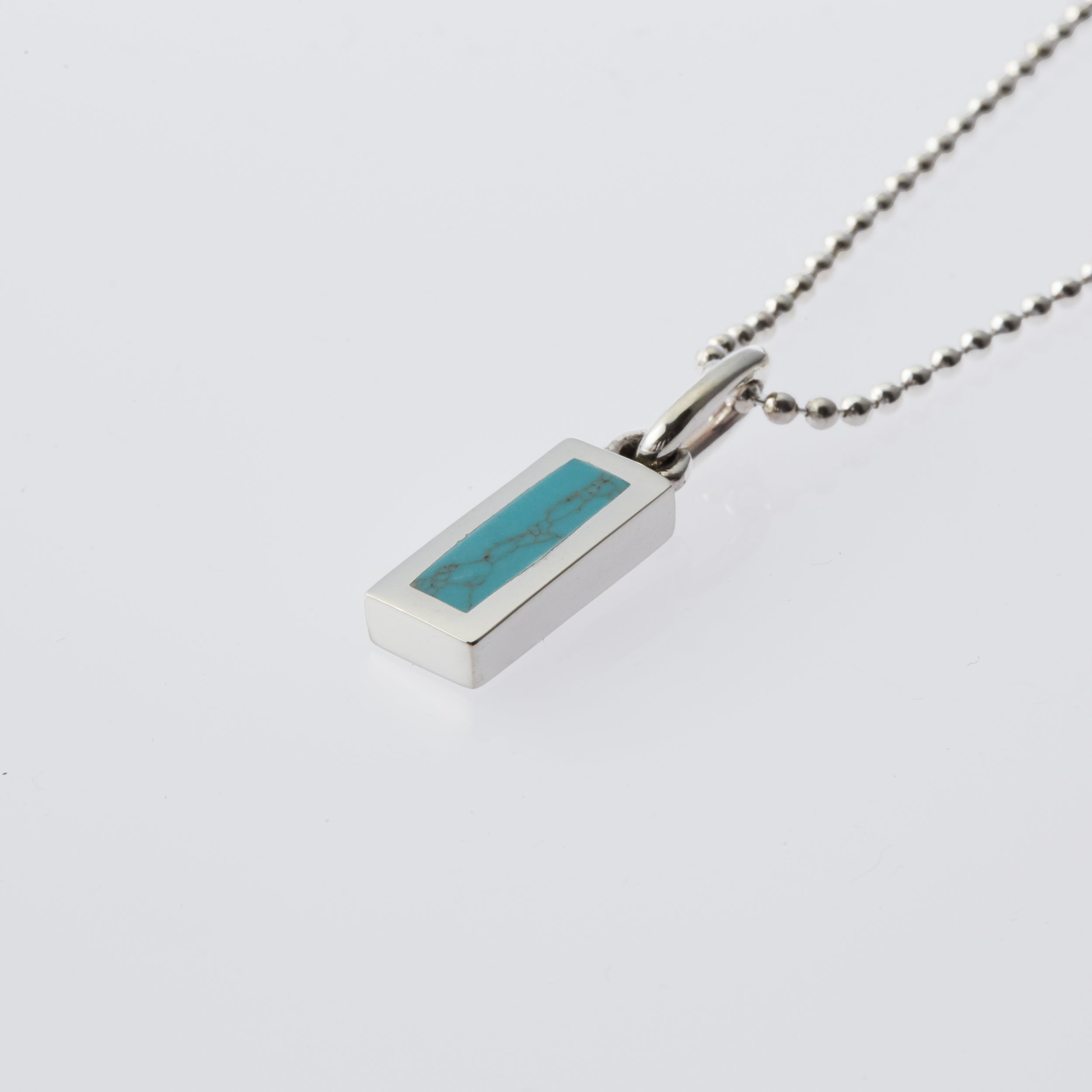 Rectangle Necklace with Turquoise