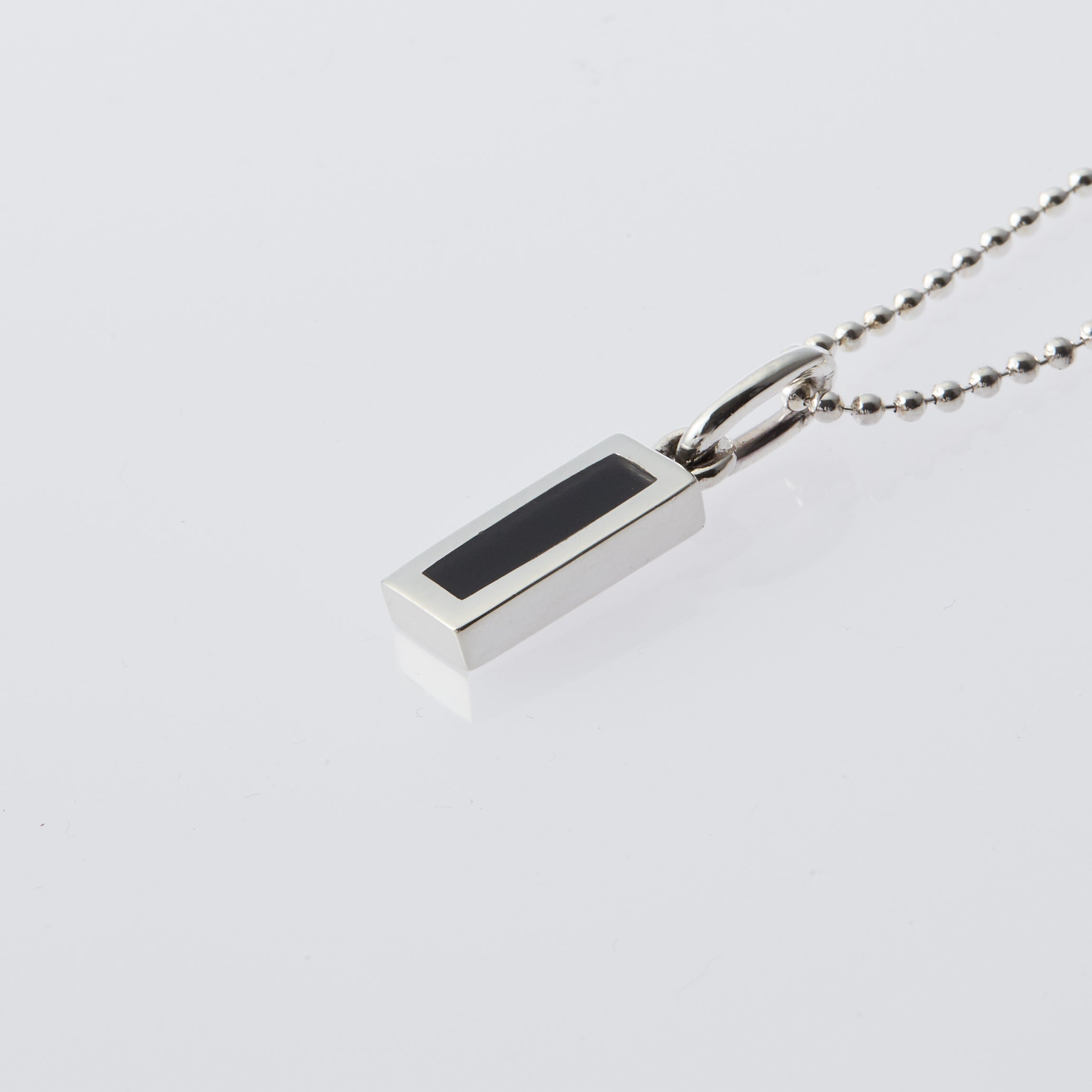 Rectangle Necklace with Onyx