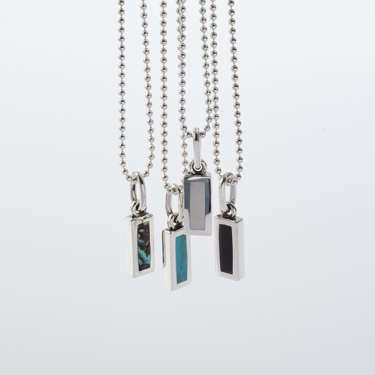 Rectangle Necklace with White Shell