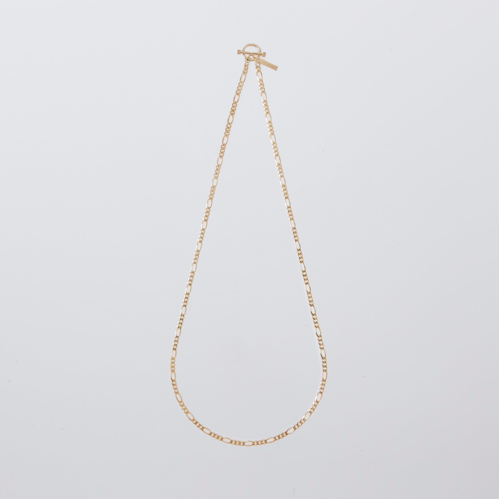 Figaro Link Necklace -4mm- – XOLO JEWELRY