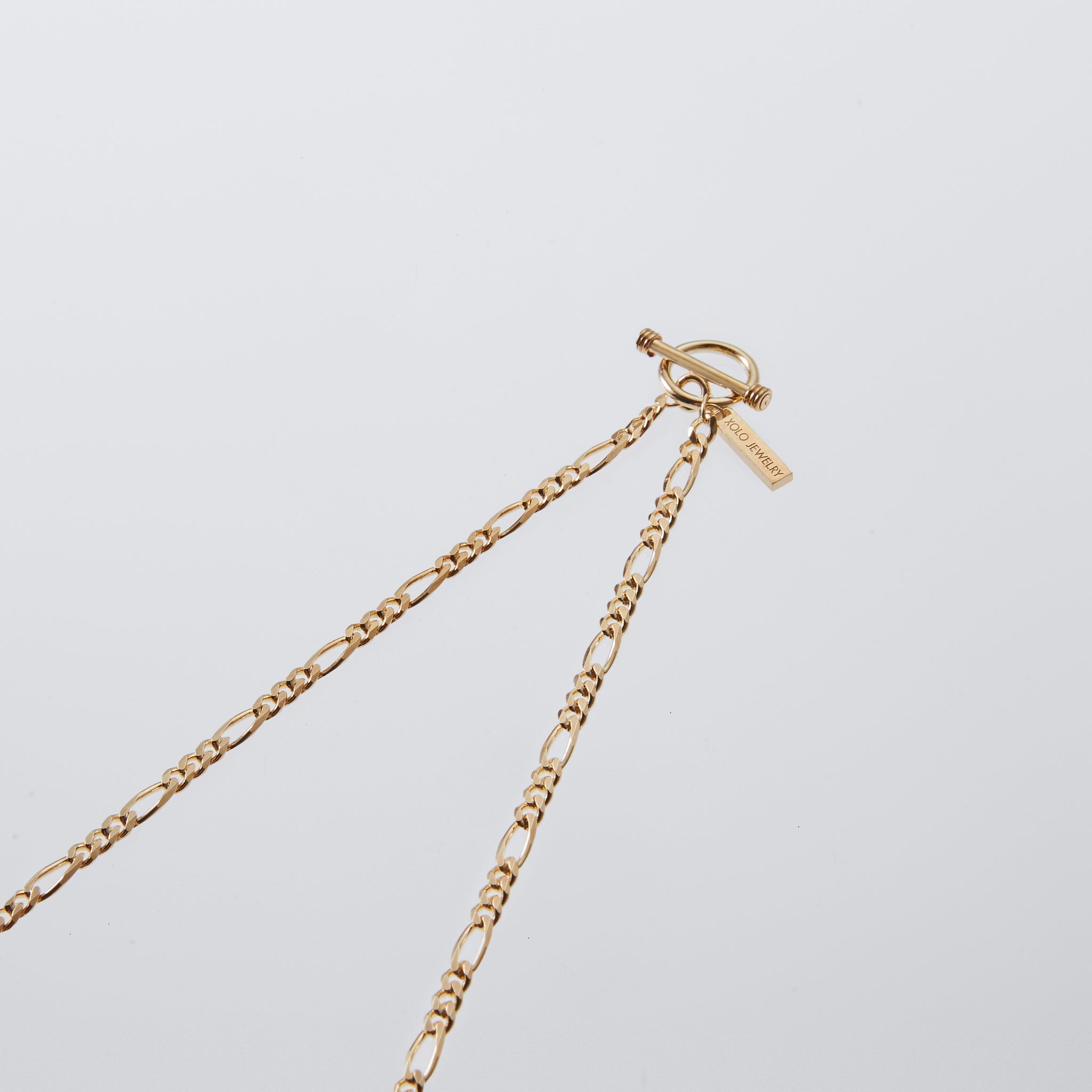 Figaro Link Necklace -4mm- – XOLO JEWELRY