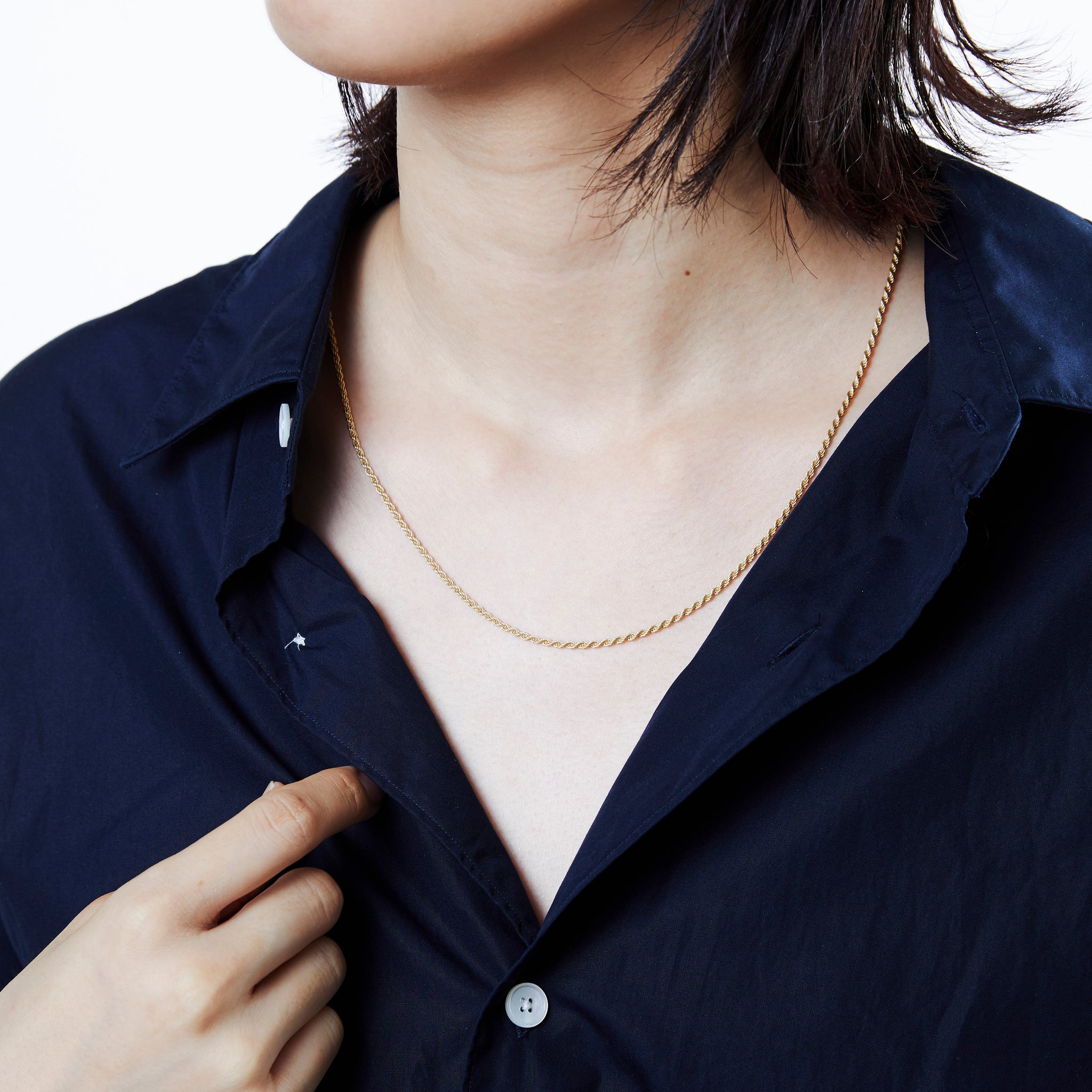 French Rope Link Necklace – XOLO JEWELRY