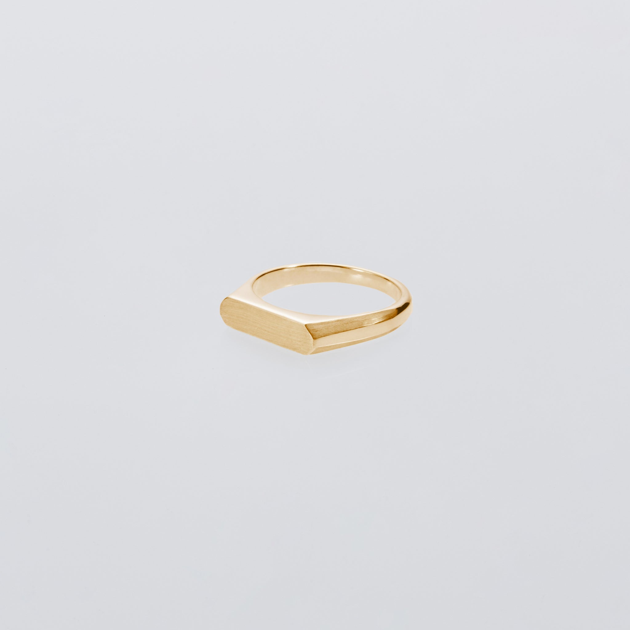 Signet Ring with Hair Line -Thin- – XOLO JEWELRY