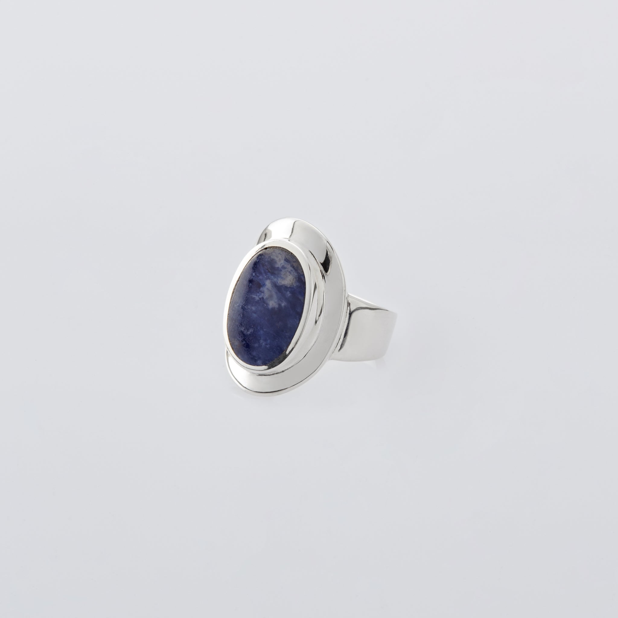 Amulet Ring with Sodalite – XOLO JEWELRY