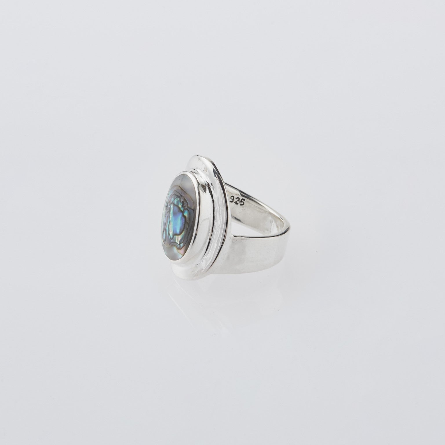 Amulet Ring with Abalone Shell – XOLO JEWELRY