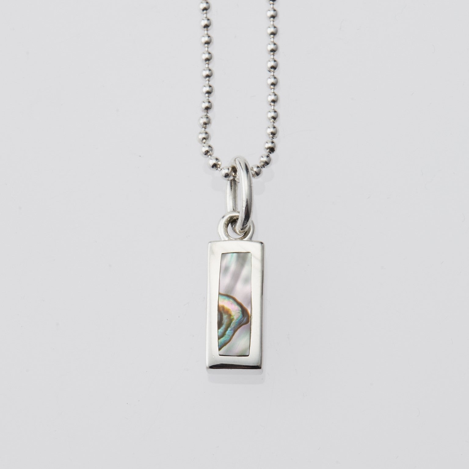 Rectangle Necklace with Abalone Shell