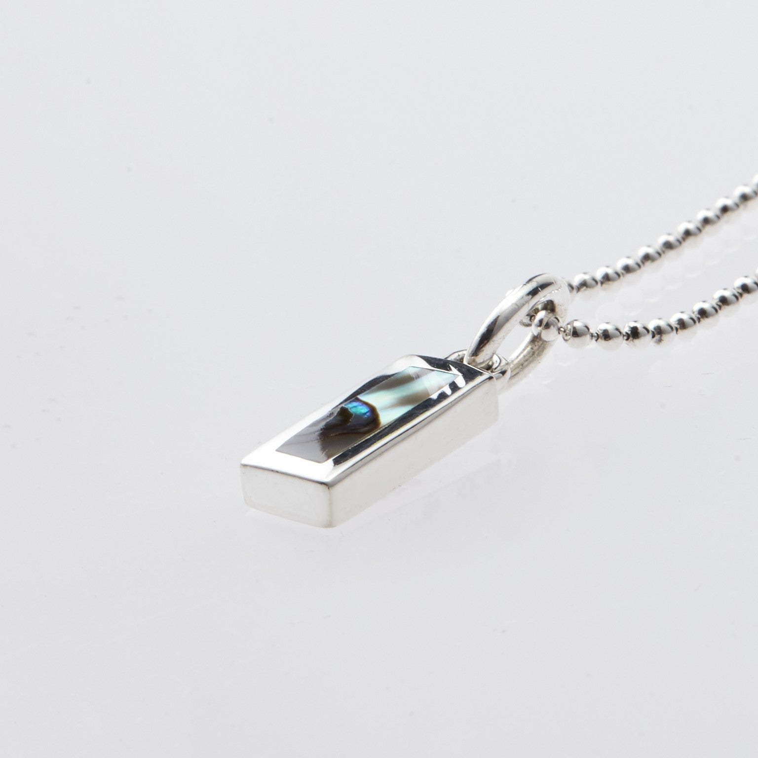 Rectangle Necklace with Abalone Shell