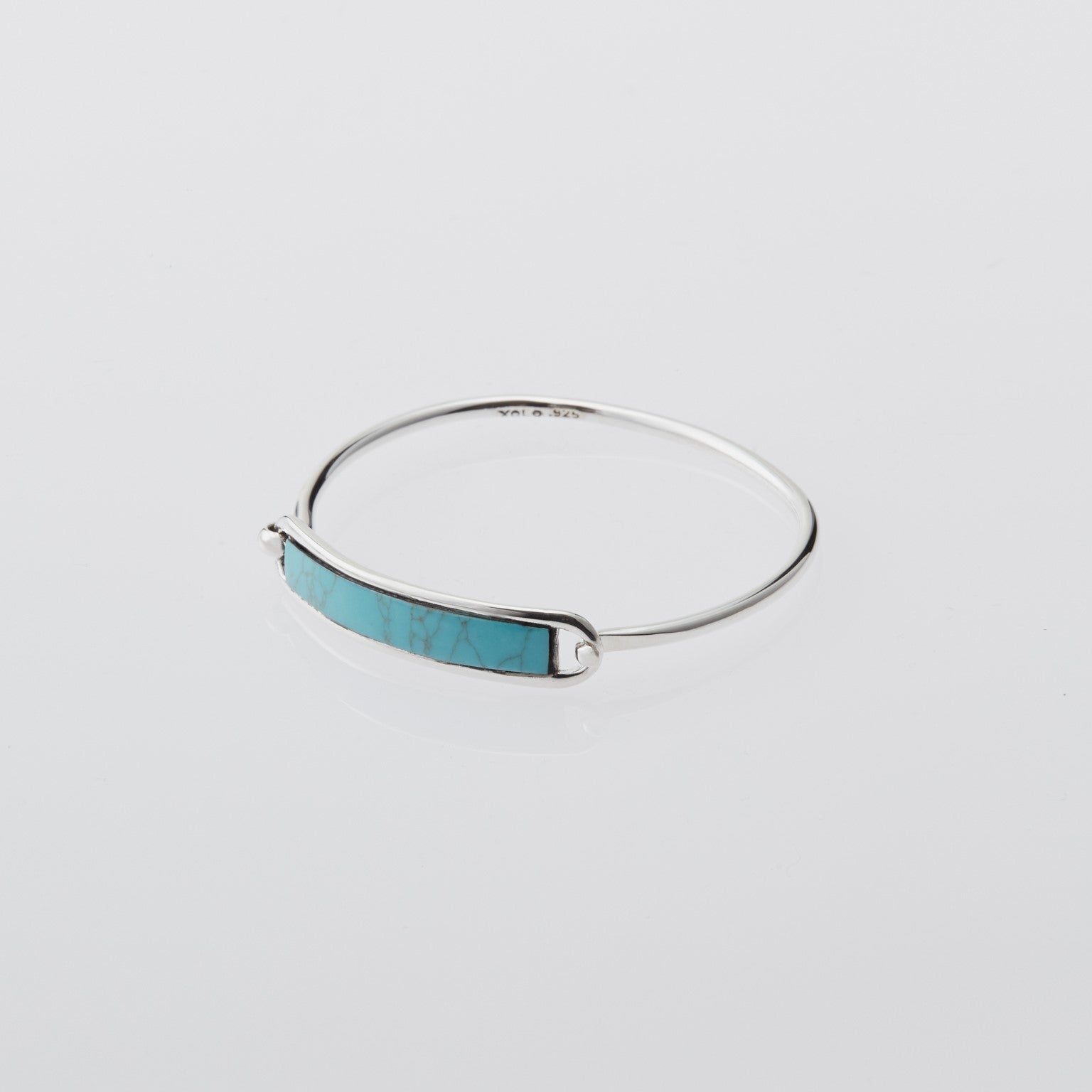 ID Open Bangle with Turquoise
