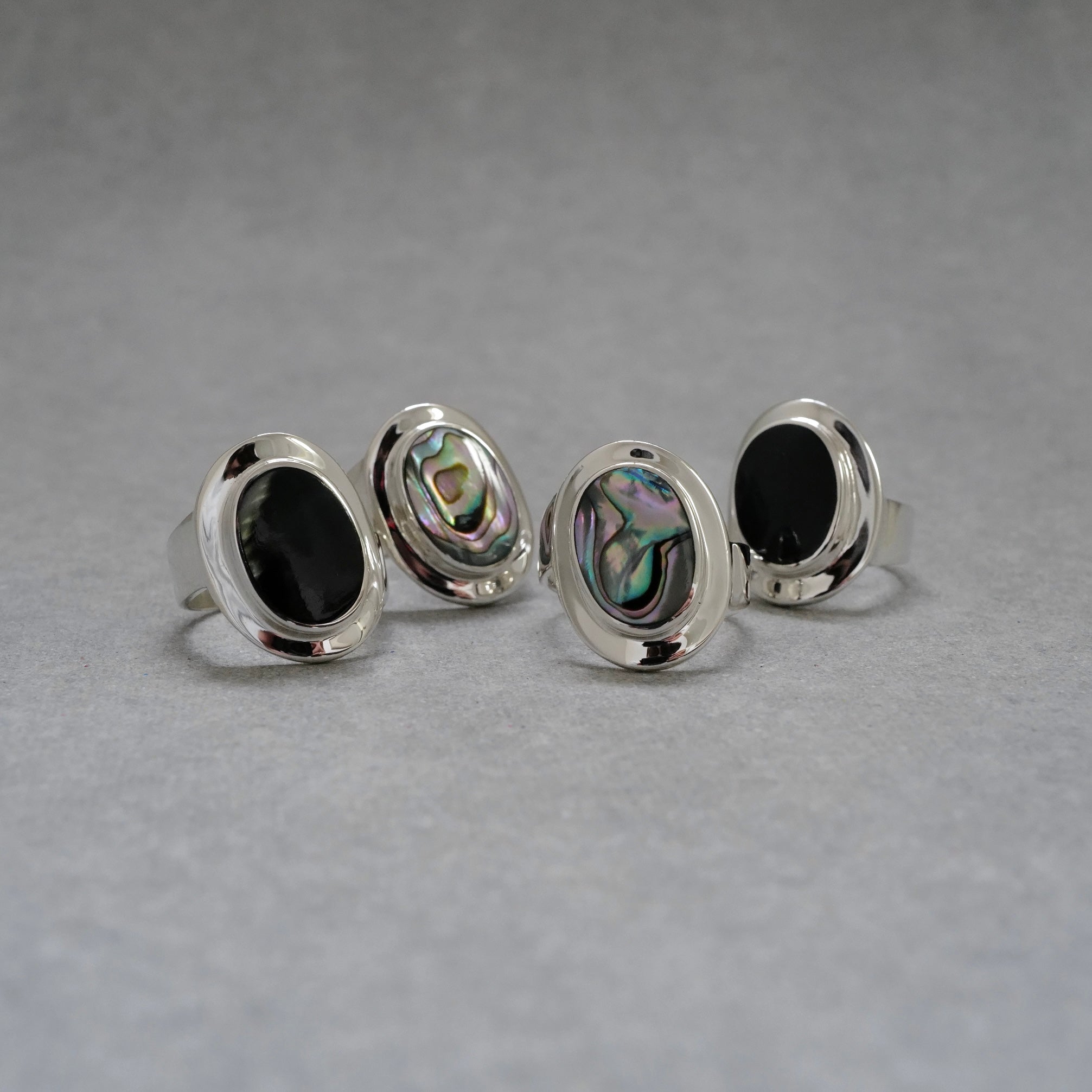Amulet Ring with Abalone Shell – XOLO JEWELRY