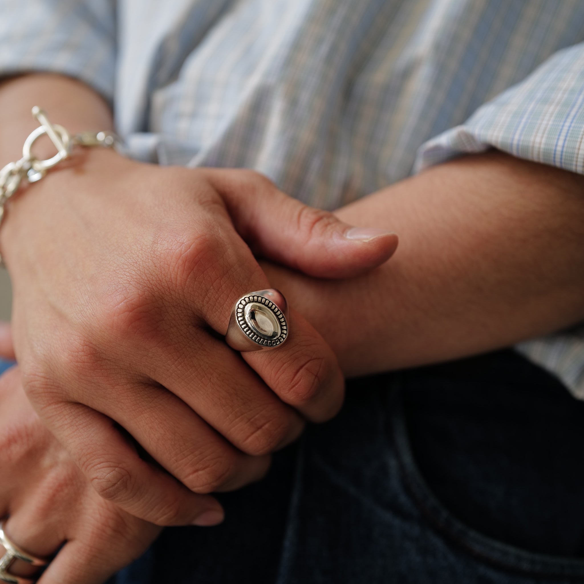 XOLO JEWELRY　Oval Mirror Ring L XOLO JEWELRYOval Mirror Ring L